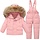 Combinaison de ski rose 2 pièces - Duvet 90% - 34% de remise