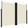 Pare-vent rétractable 180x1000 cm Crème - 35% de remise