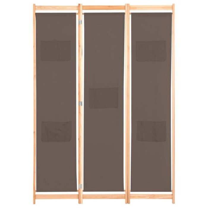 Vidaxl Paravent 3 panneaux 120x170cm marron - 33% de remise