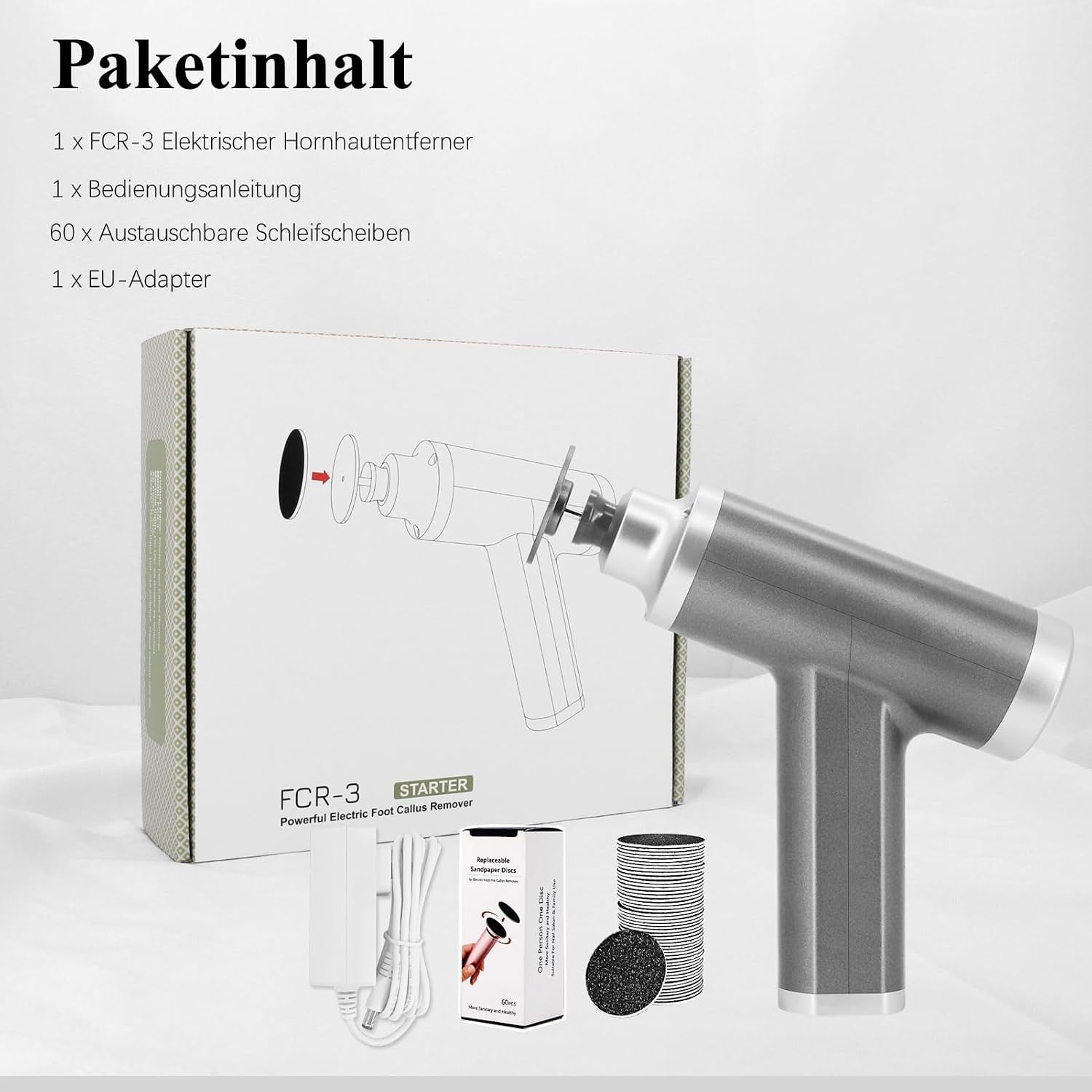 Râpe électrique professionnelle pour pédicure - 4500 tr/min - 32% de remise