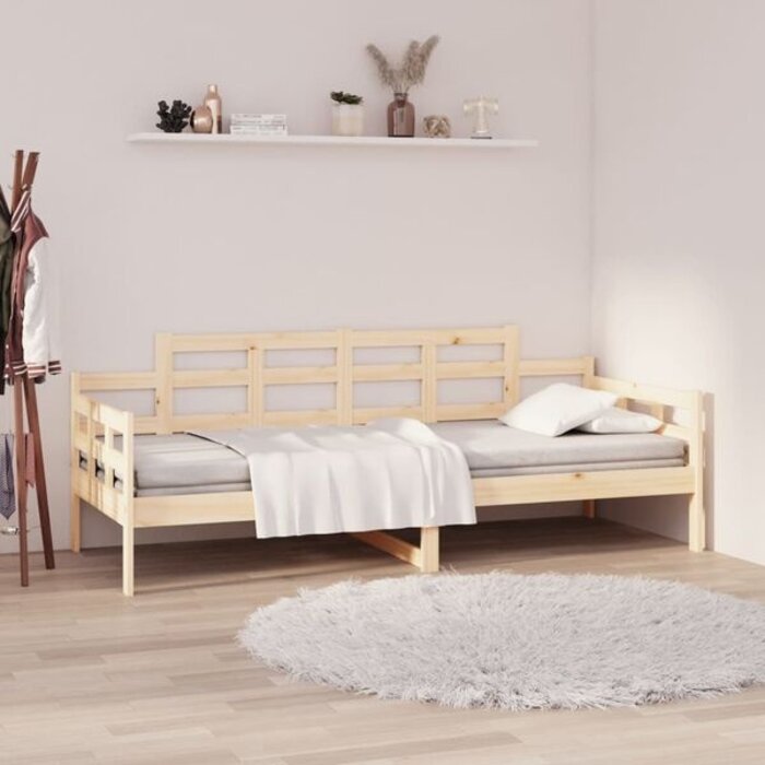 Vidaxl Canapé-lit en pin massif 90x190 cm - 34% de remise
