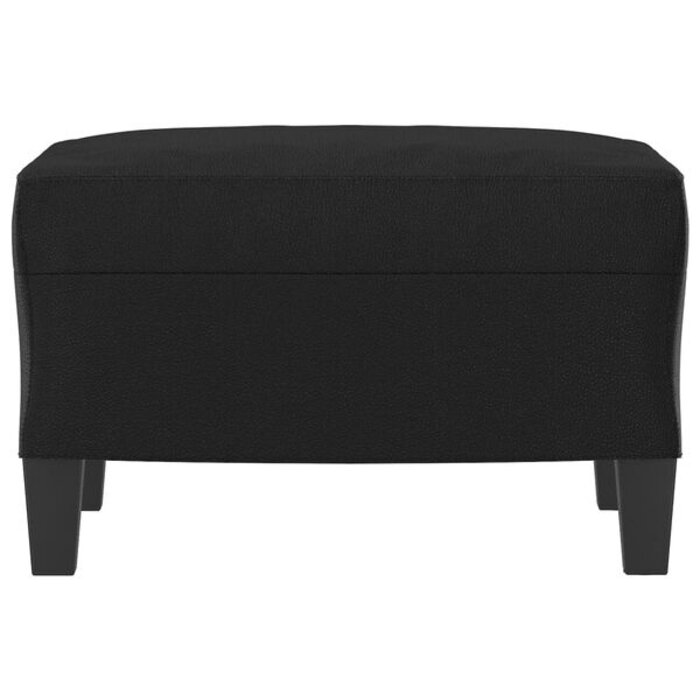 Vidaxl Repose-pieds en similicuir noir 60x50x41 cm - 33% de remise