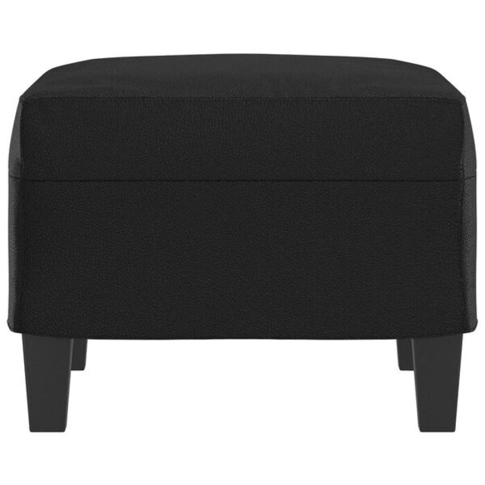 Vidaxl Repose-pieds en similicuir noir 60x50x41 cm - 33% de remise