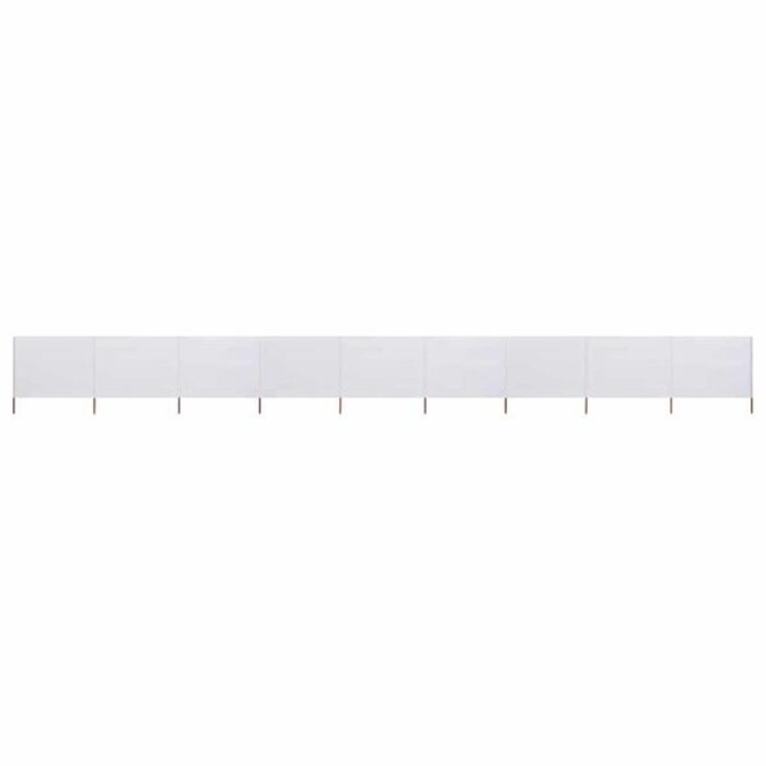 Vidaxl Brise-vent pliable 9 panneaux 1200x160 cm - Sable - 34% de remise