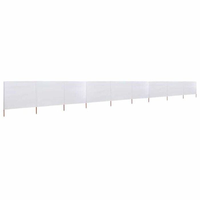 Vidaxl Brise-vent pliable 9 panneaux 1200x160 cm - Sable - 34% de remise