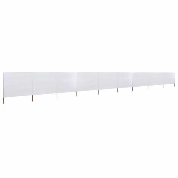 Vidaxl Brise-vent pliable 9 panneaux 1200x160 cm - Sable - 34% de remise