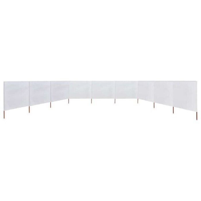 Vidaxl Brise-vent pliable 9 panneaux 1200x160 cm - Sable - 34% de remise