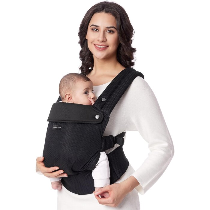 Porte-bébé ergonomique réglable 3-20 kg Noir - 34% de remise