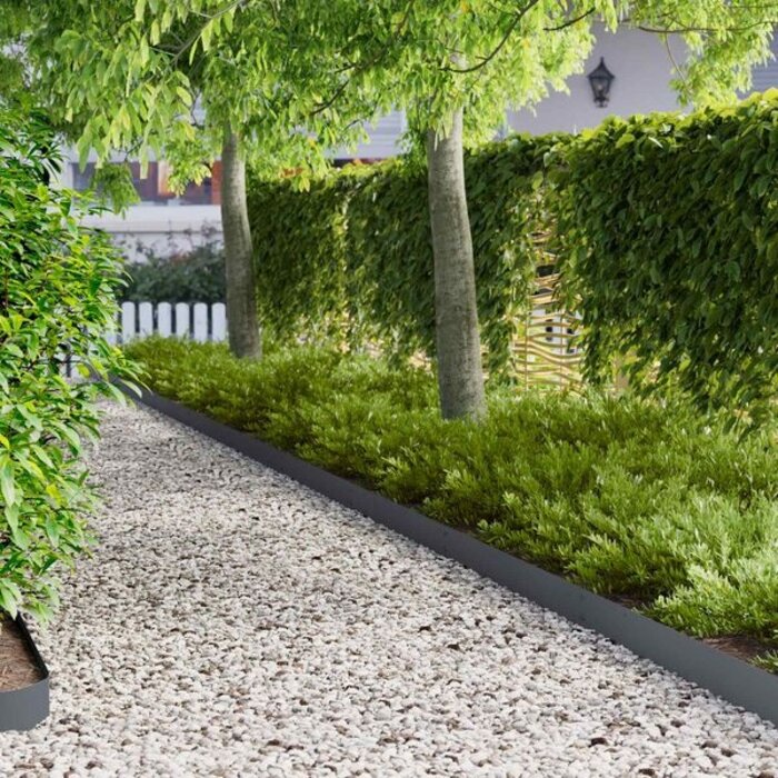 Vidaxl Bordure de jardin en acier anthracite - 30 pièces - 34% de remise