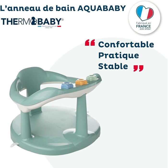 Siège de bain bébé ergonomique - Vert émeraude - 31% de remise
