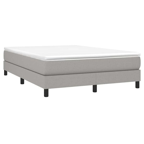 Vidaxl Cadre de lit 140x200 cm en tissu gris clair - 34% de remise