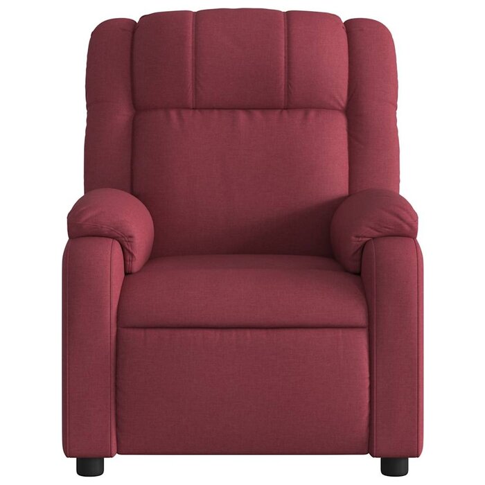Vidaxl Fauteuil inclinable en tissu vin rouge - 29% de remise