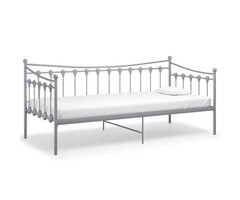 Vidaxl Canapé-lit en métal gris 90x200 cm - 52% de remise