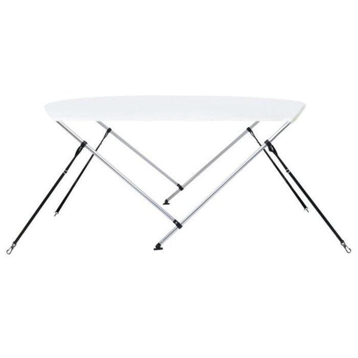 Vidaxl Bimini bateau 2 arceaux 180x150x110 cm blanc - 34% de remise
