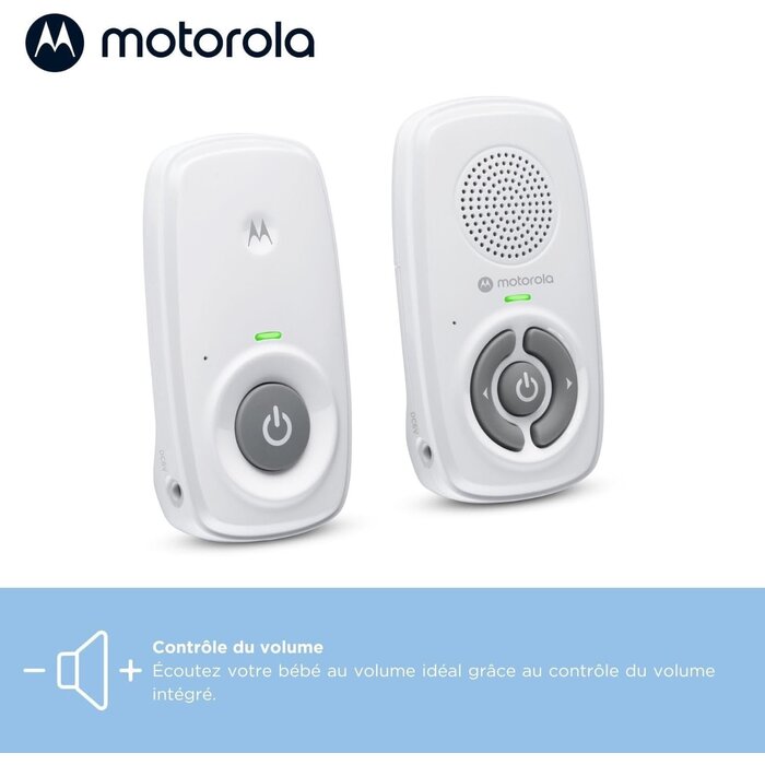 Babyphone Audio Numérique DECT - Portée 300m - Blanc - 31% de remise