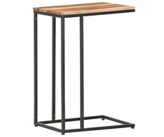 Vidaxl Table d'appoint en bois massif en C - 35x45x65 cm - 50% de remise