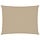 Voile d'ombrage rectangulaire 4x5m Beige - 34% de remise