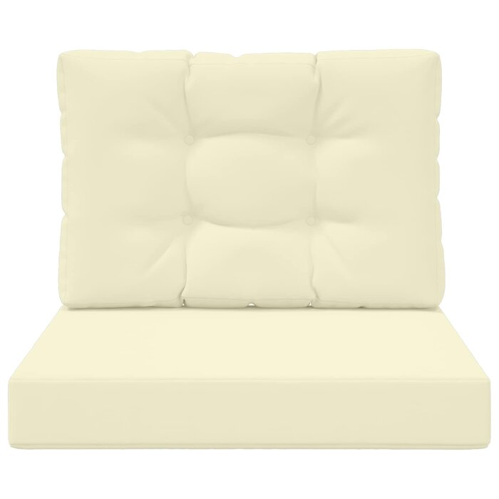 Vidaxl Coussin de banc d'extérieur 60x60cm - Crème - 32% de remise