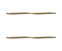 Vidaxl Lot de 4 étagères murales effet chêne artisan - 46% de remise