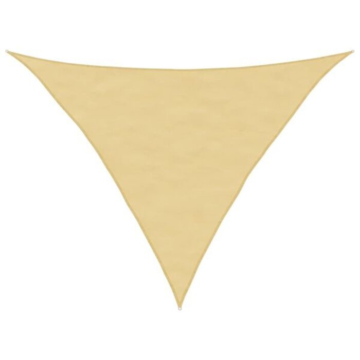 Vidaxl Voile d'ombrage triangulaire 5x5x6 m sable - 33% de remise