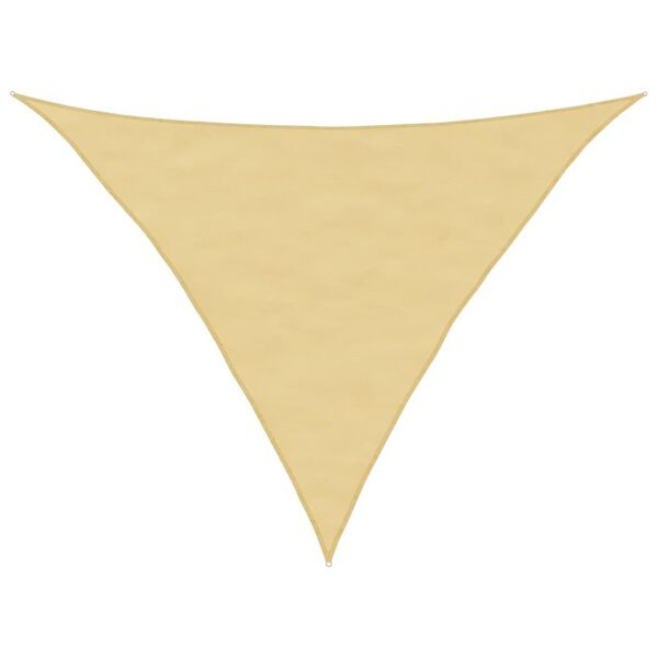Vidaxl Voile d'ombrage triangulaire 5x5x6 m sable - 33% de remise