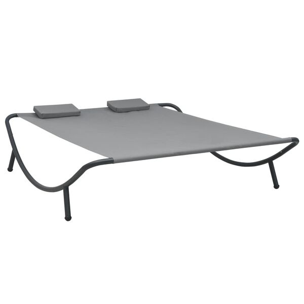 Vidaxl Bain de soleil double anthracite 200x173 cm - 51% de remise