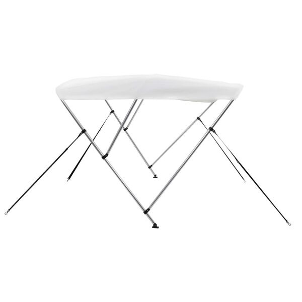 Vidaxl Bimini pour bateau 3 arceaux 183x180x137 cm blanc - 35% de remise