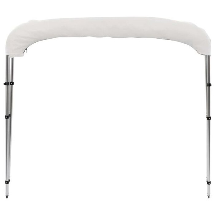 Vidaxl Bimini pour bateau 3 arceaux 183x180x137 cm blanc - 35% de remise