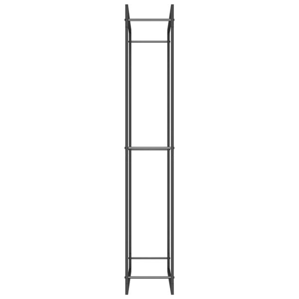 Vidaxl Râtelier à bois 80x154 cm acier noir mat - 33% de remise