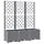 Jardinière avec treillis 120x40x136 cm - Gris clair - 35% de remise