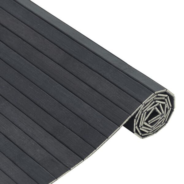 Vidaxl Tapis rectangulaire en bambou gris 100 x 300 cm - 33% de remise