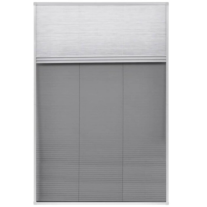 Vidaxl Moustiquaire plissée fenêtre de toit 80x120 cm - Blanc - 39% de remise