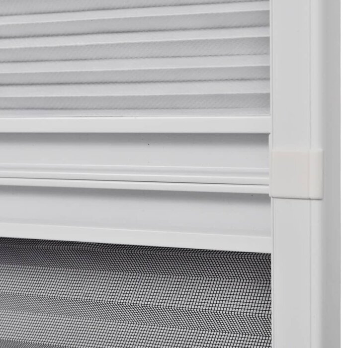 Vidaxl Moustiquaire plissée fenêtre de toit 80x120 cm - Blanc - 39% de remise