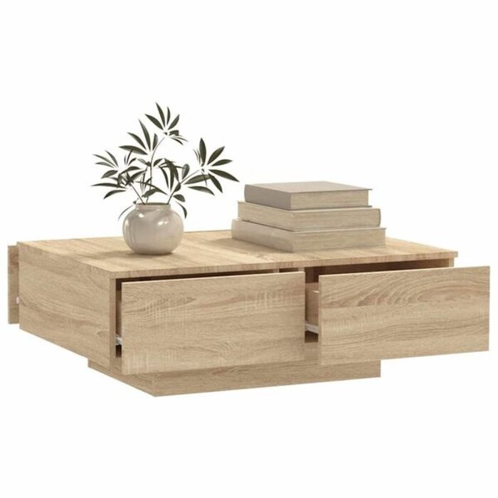 Vidaxl Table basse chêne sonoma 90x60 cm - 34% de remise