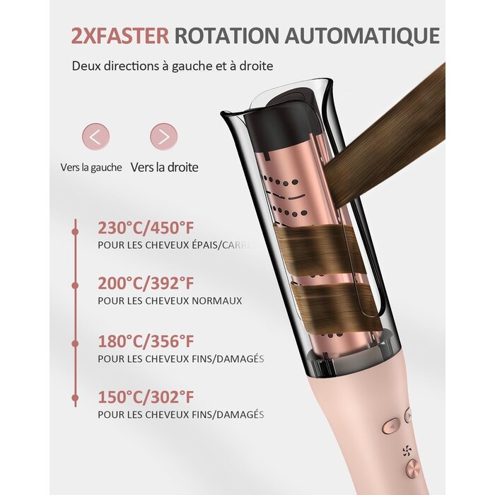Fer à boucler automatique rotatif - 33% de remise - Déballé bon état