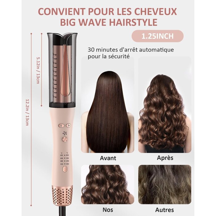 Fer à boucler automatique rotatif - 33% de remise - Déballé bon état