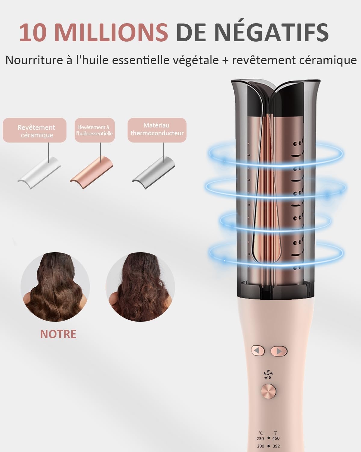Fer à boucler automatique rotatif - 33% de remise - Déballé bon état