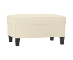 Vidaxl Repose-pieds en similicuir crème 70x55x41cm - 42% de remise