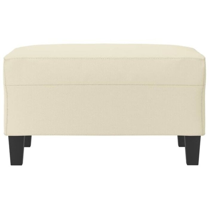 Vidaxl Repose-pieds en similicuir crème 70x55x41cm - 34% de remise