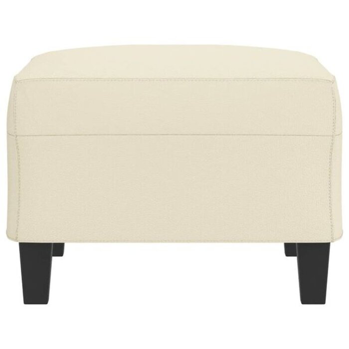 Vidaxl Repose-pieds en similicuir crème 70x55x41cm - 34% de remise