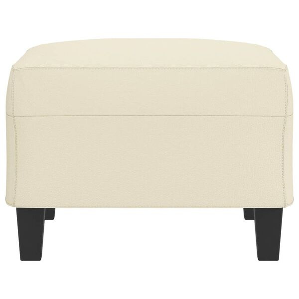 Vidaxl Repose-pieds en similicuir crème 70x55x41cm - 34% de remise