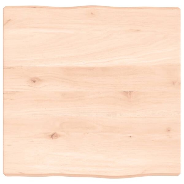 Vidaxl Plateau de table en chêne massif 40x40 cm - Bords naturels - 32% de remise