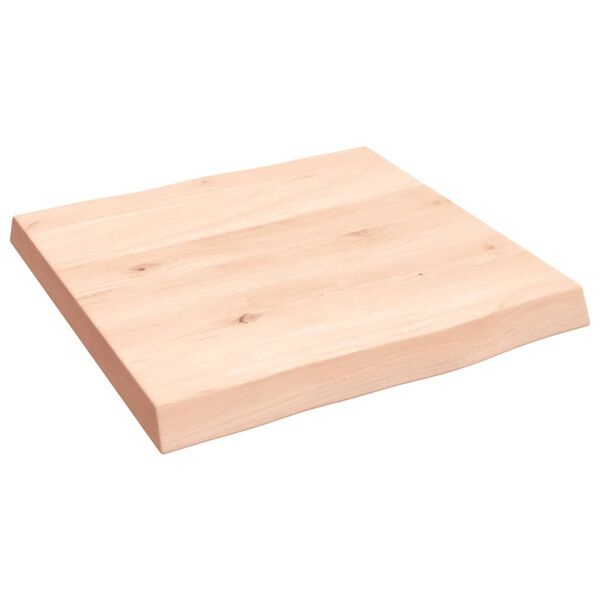 Vidaxl Plateau de table en chêne massif 40x40 cm - Bords naturels - 32% de remise