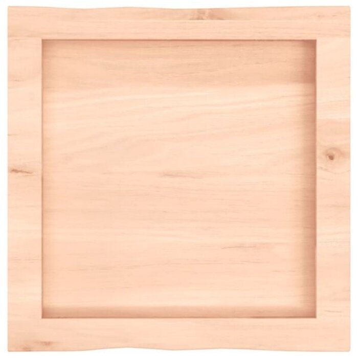 Vidaxl Plateau de table en chêne massif 40x40 cm - Bords naturels - 32% de remise