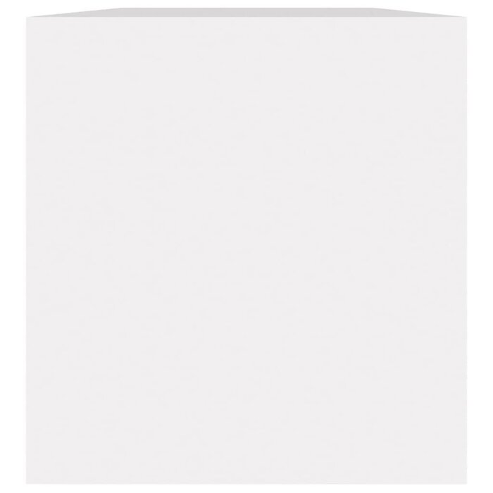 Meuble de rangement pour vinyles blanc - 71x34x36 cm - 66% de remise