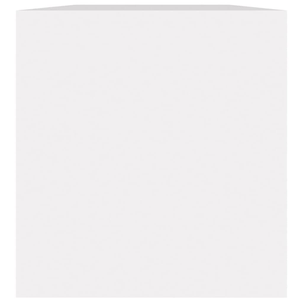 Meuble de rangement pour vinyles blanc - 71x34x36 cm - 66% de remise