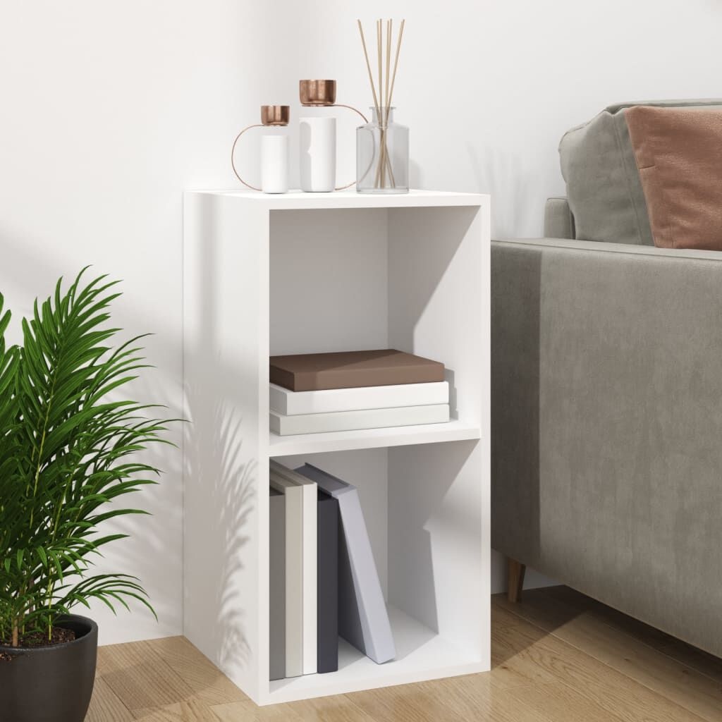Meuble de rangement pour vinyles blanc - 71x34x36 cm - 66% de remise
