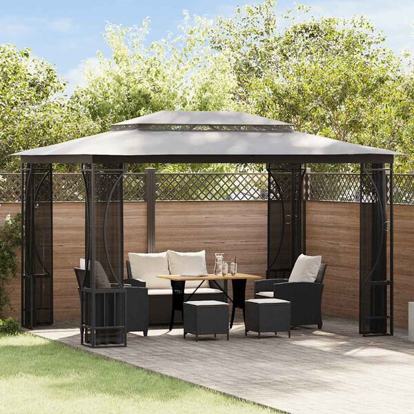 Tonnelle de jardin 300x400 cm anthracite - 42% de remise