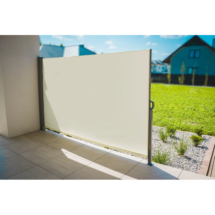 Pare-vent rétractable 350x180 cm beige - 57% de remise