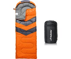 Sac de couchage 3 saisons orange 220x75cm - 38% de remise